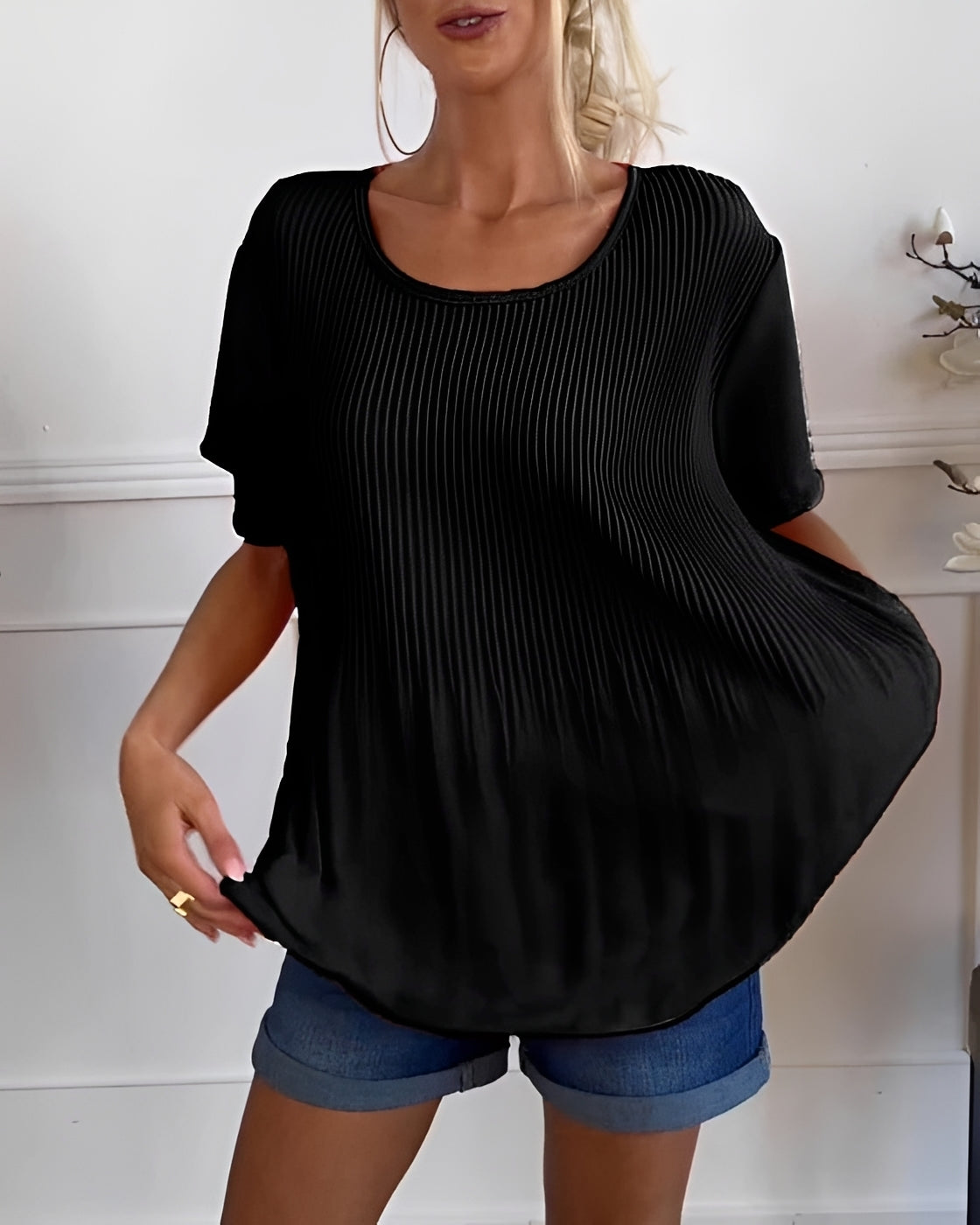 Faye - Lässige Plissee-Bluse