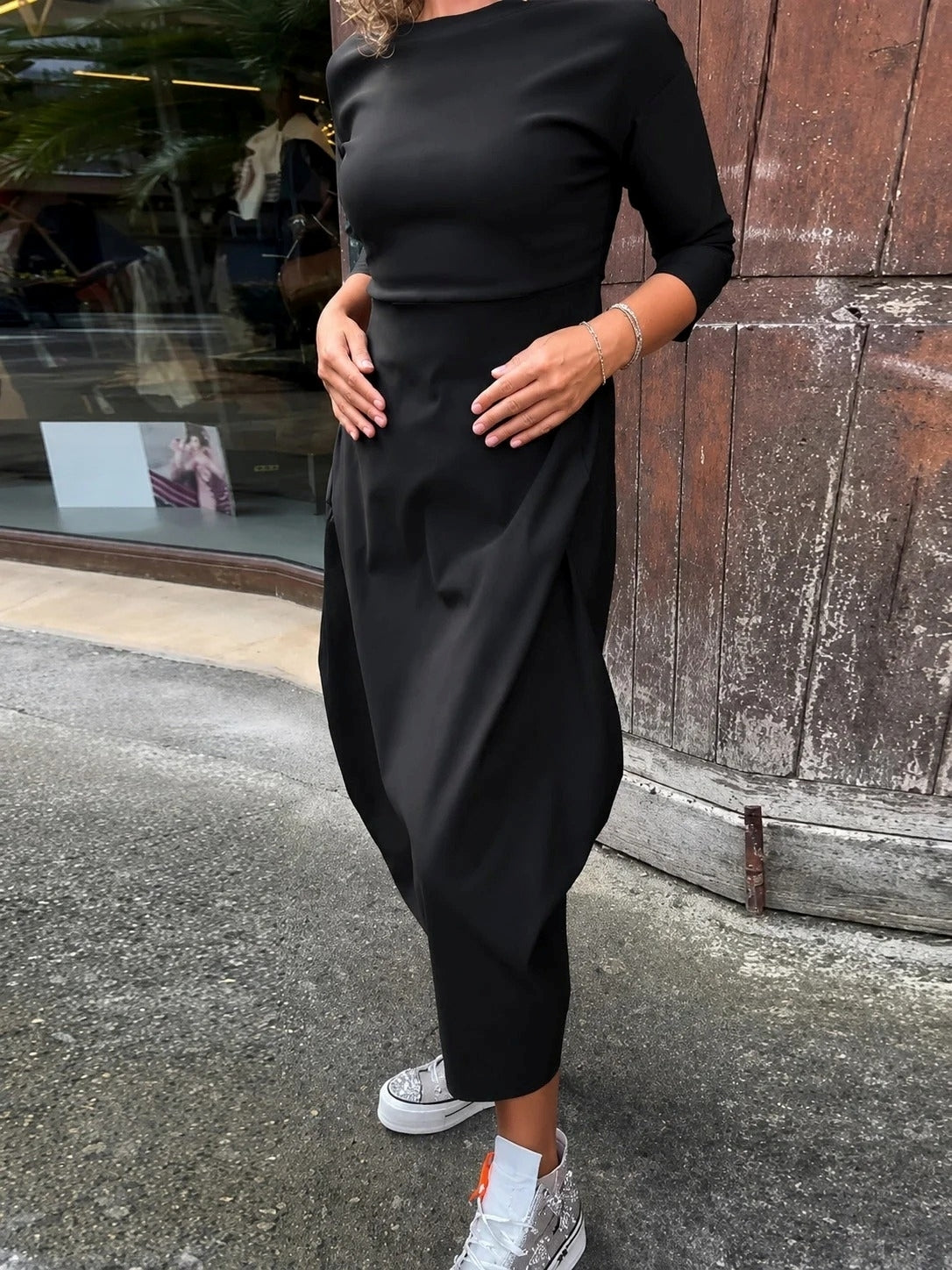 Elsie - Lässiges Langarmkleid