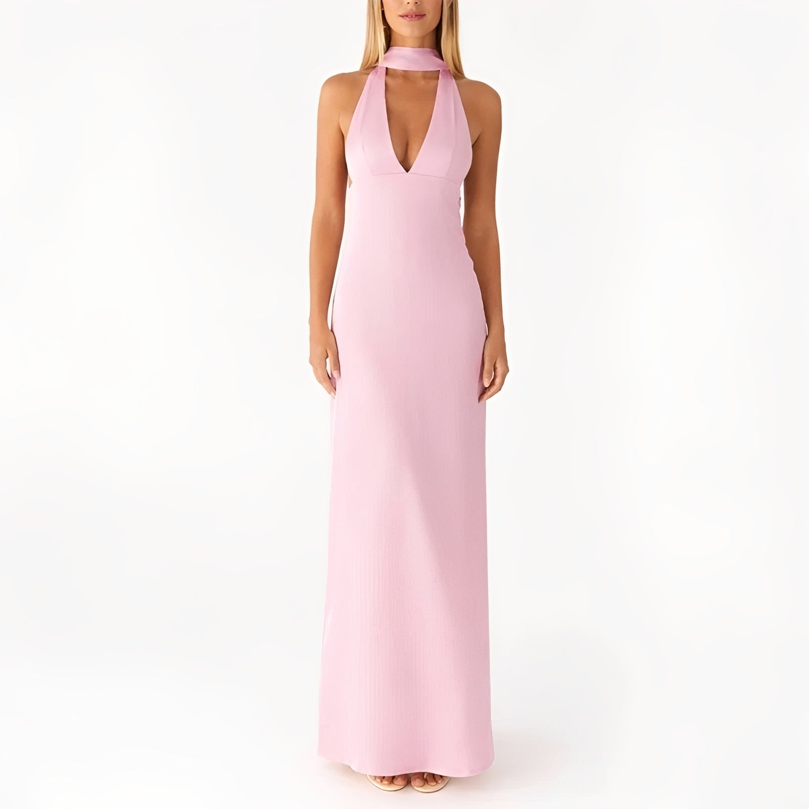 Amelie - Maxikleid mit Halterneck