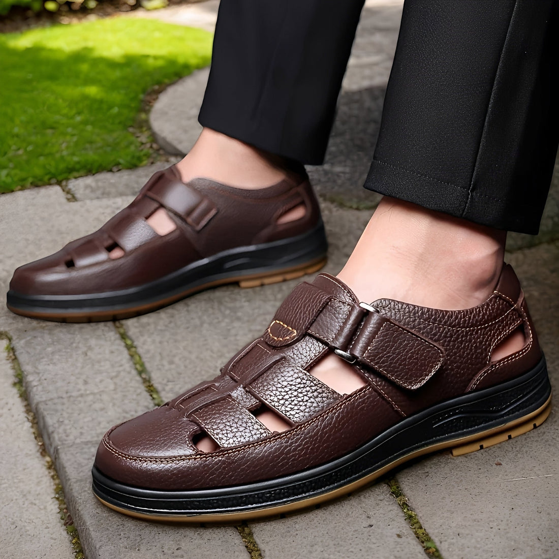 Matteo - Stilvolle atmungsaktive Sandalen