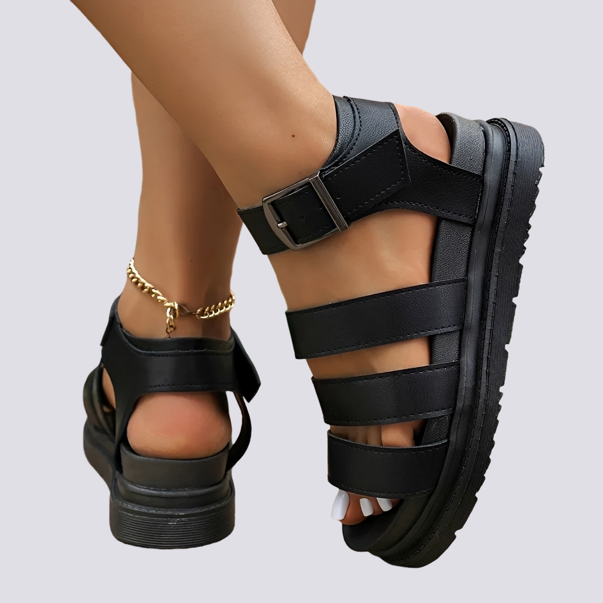 Cassidy - Lässige Gladiatorensandalen