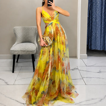 Michelle - Florales Maxikleid