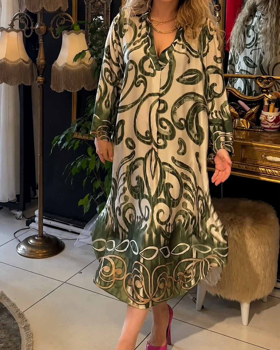 Paula - Stilvolles Weites Kleid