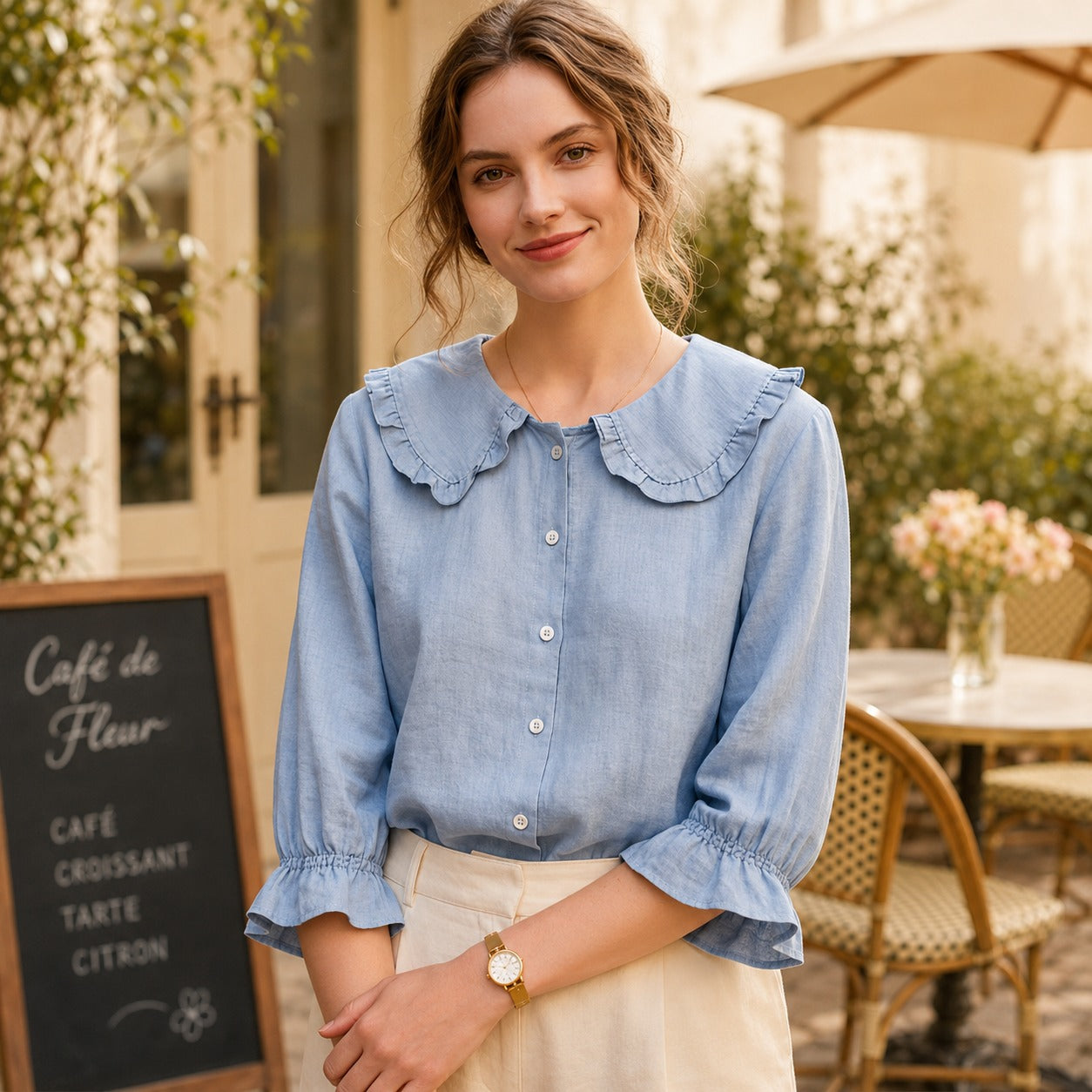 Kaci - Stilvolle Lockere Bluse