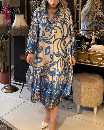 Paula - Stilvolles Weites Kleid