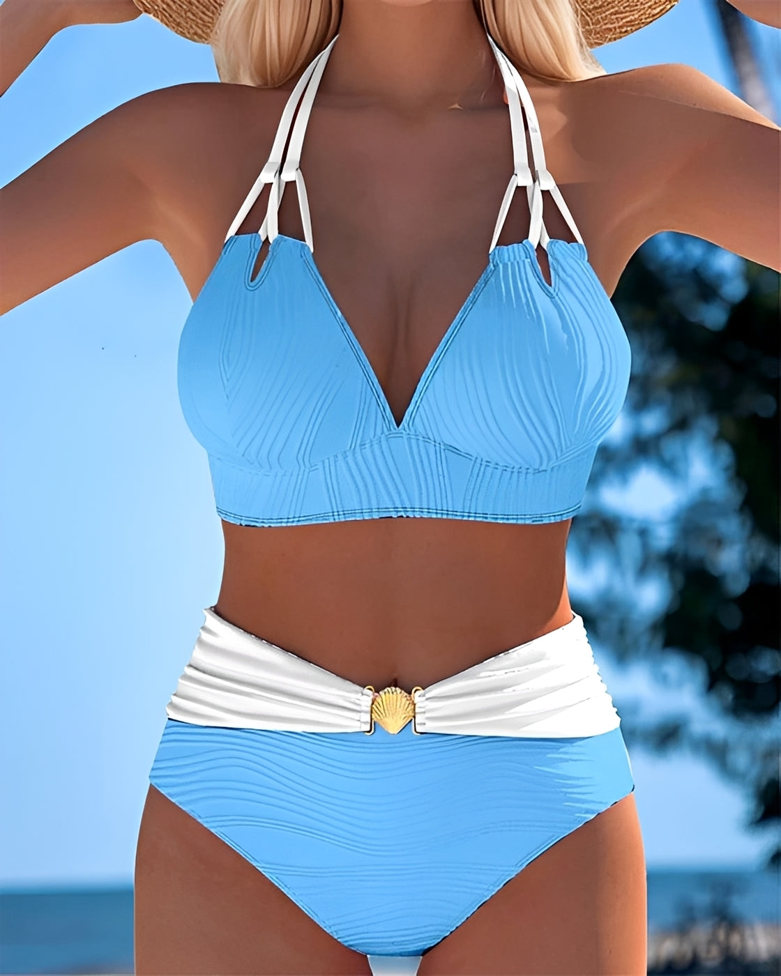 Camille - Stilvolles Hochtailliertes Bikini
