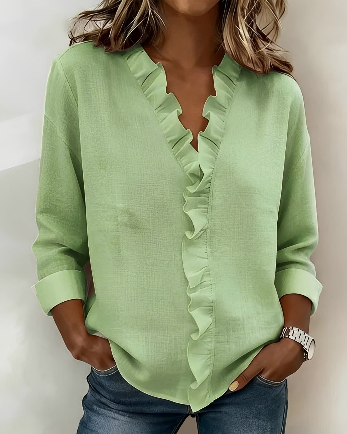 Samia - Stilvolle Bluse mit langen Ärmeln