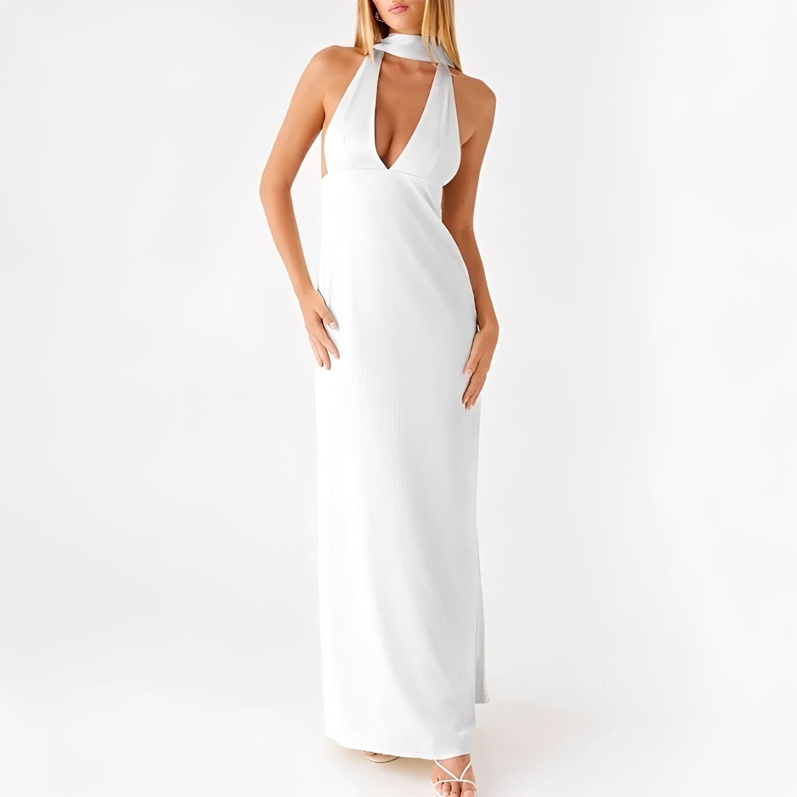 Amelie - Maxikleid mit Halterneck