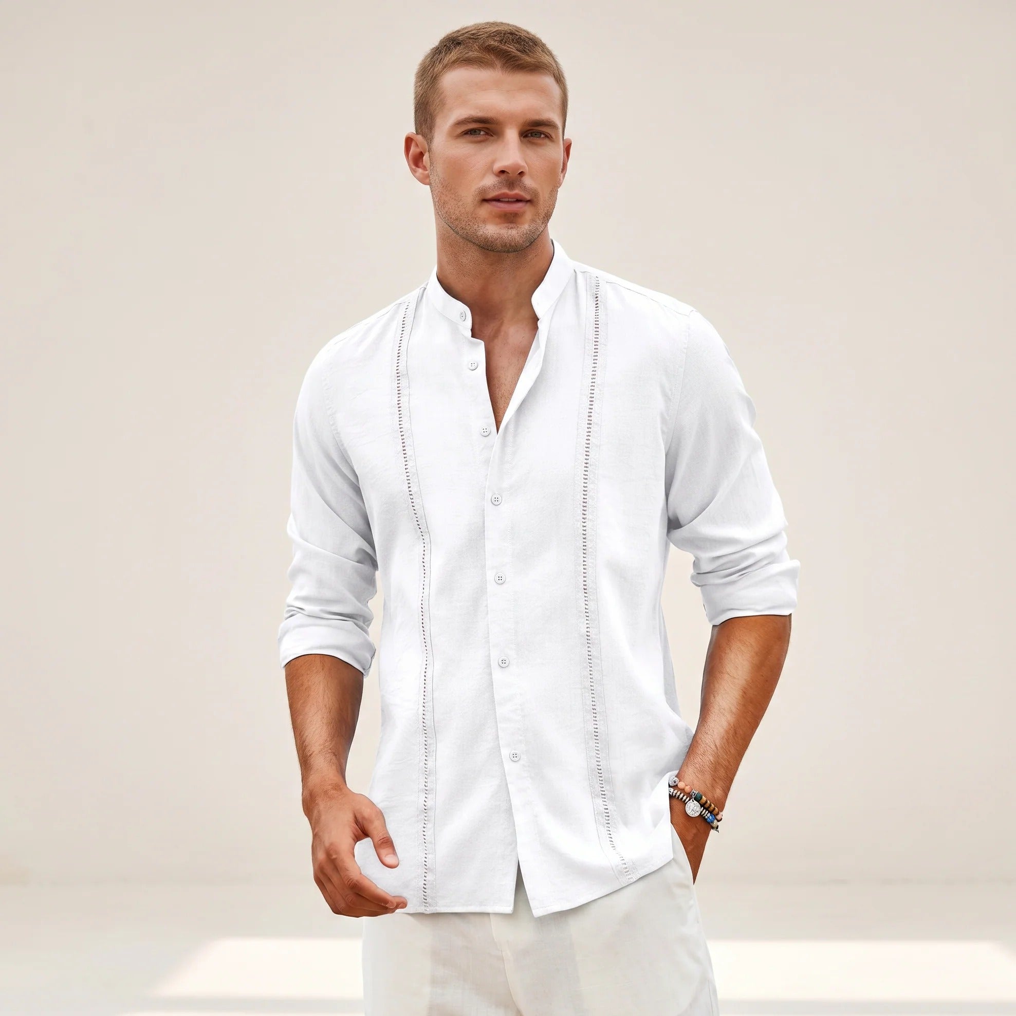 Olivier - Elegantes Besticktes Hemd
