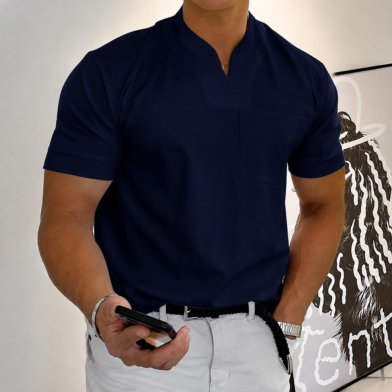 Jason - Herren Fitness Kurzarmshirt