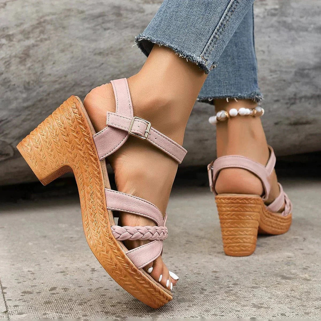 Ffion - Stilvolle Chunky Sandalen