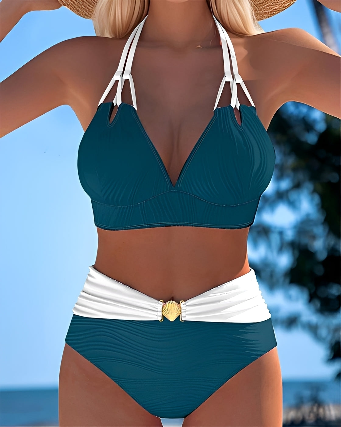 Camille - Stilvolles Hochtailliertes Bikini