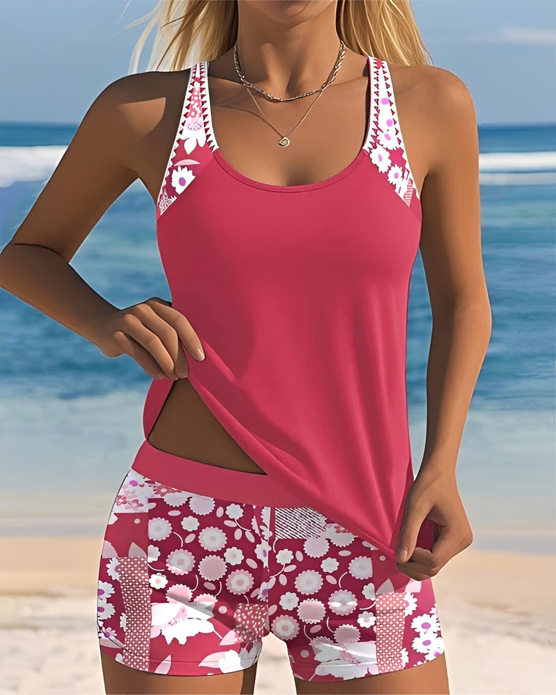 Tyrese - Stilvoller Tanktop-Badeanzug