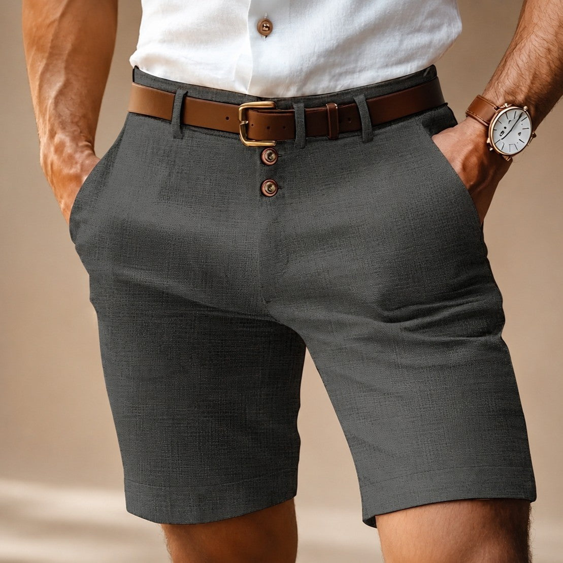 Herbie - Lässige Shorts mit Knöpfen