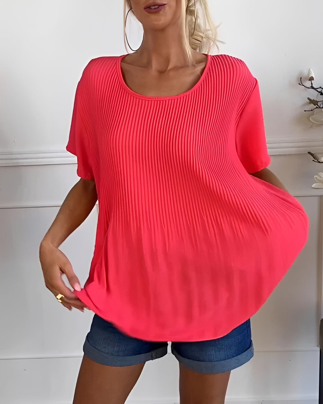 Faye - Lässige Plissee-Bluse