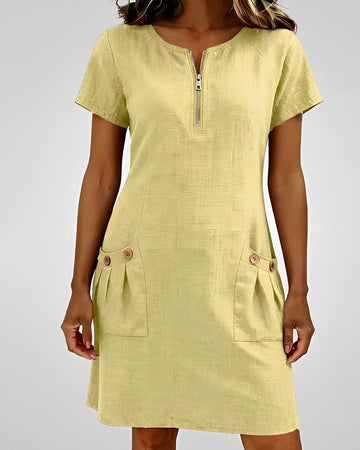 Emelia - Stilvolles Reißverschluss-Kleid