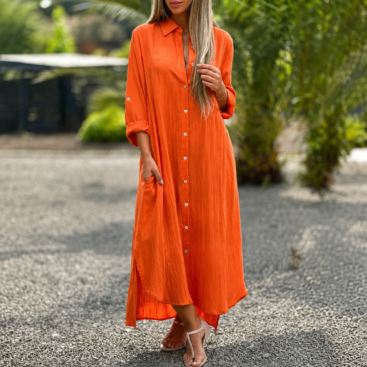 Sharon - Lässiges Weites Kleid