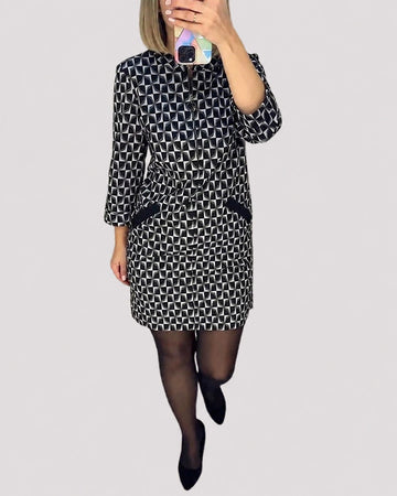 Michelle - Stilvolles Langarm-Kleid