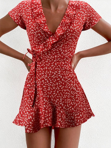 Betsy - Stilvolles Blumen-Mini-Kleid