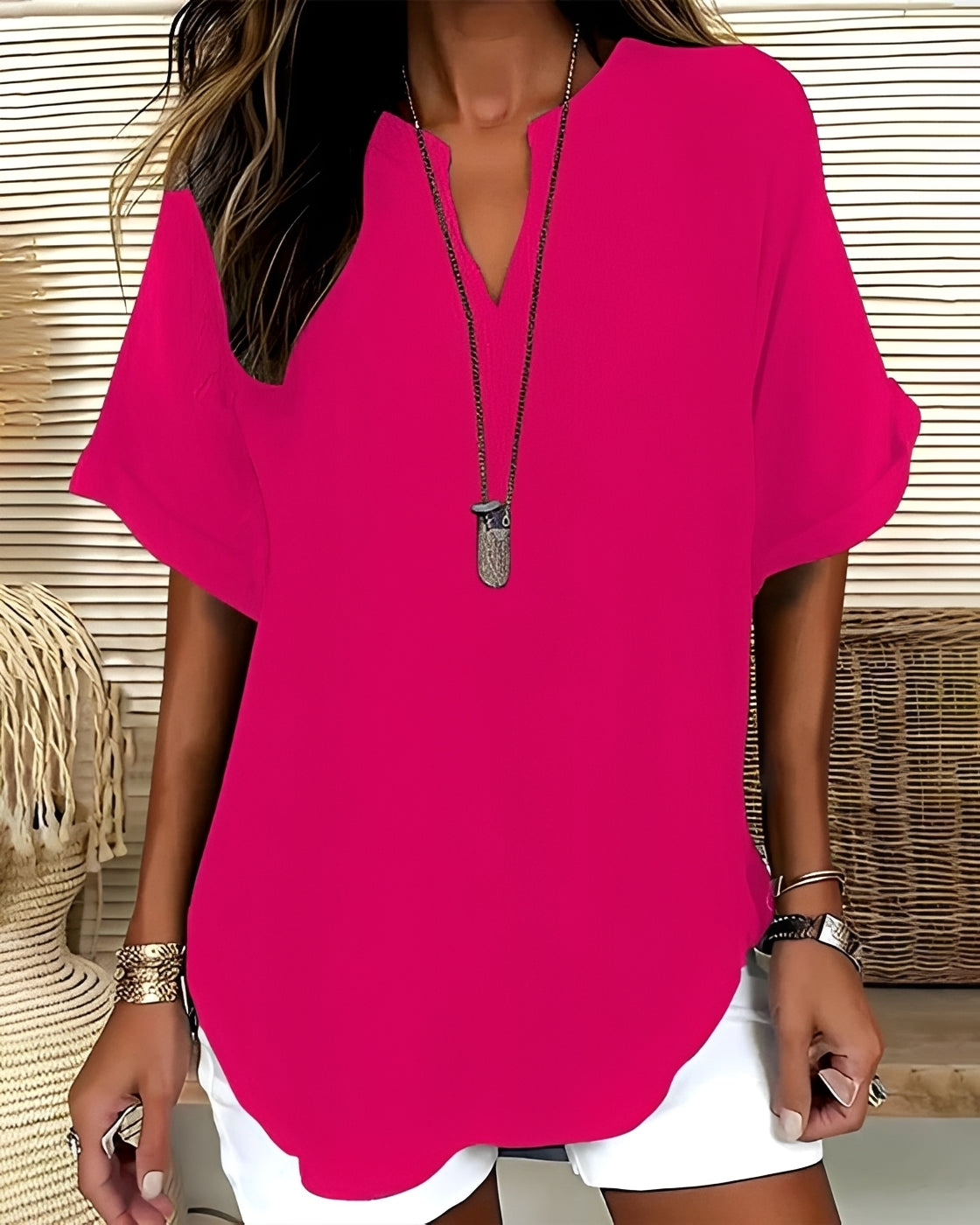 Shanice - Lässige Lockere Bluse