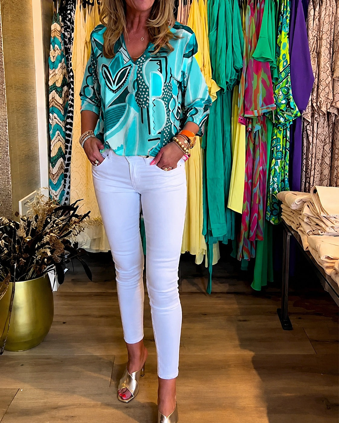 Chaya - Stilvolle Langärmelige Lockere Bluse