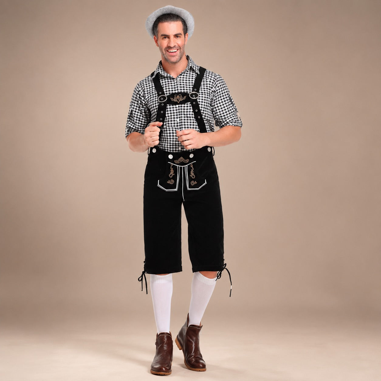 Thomas - Retro-Oktoberfest-Latzhosen-Set