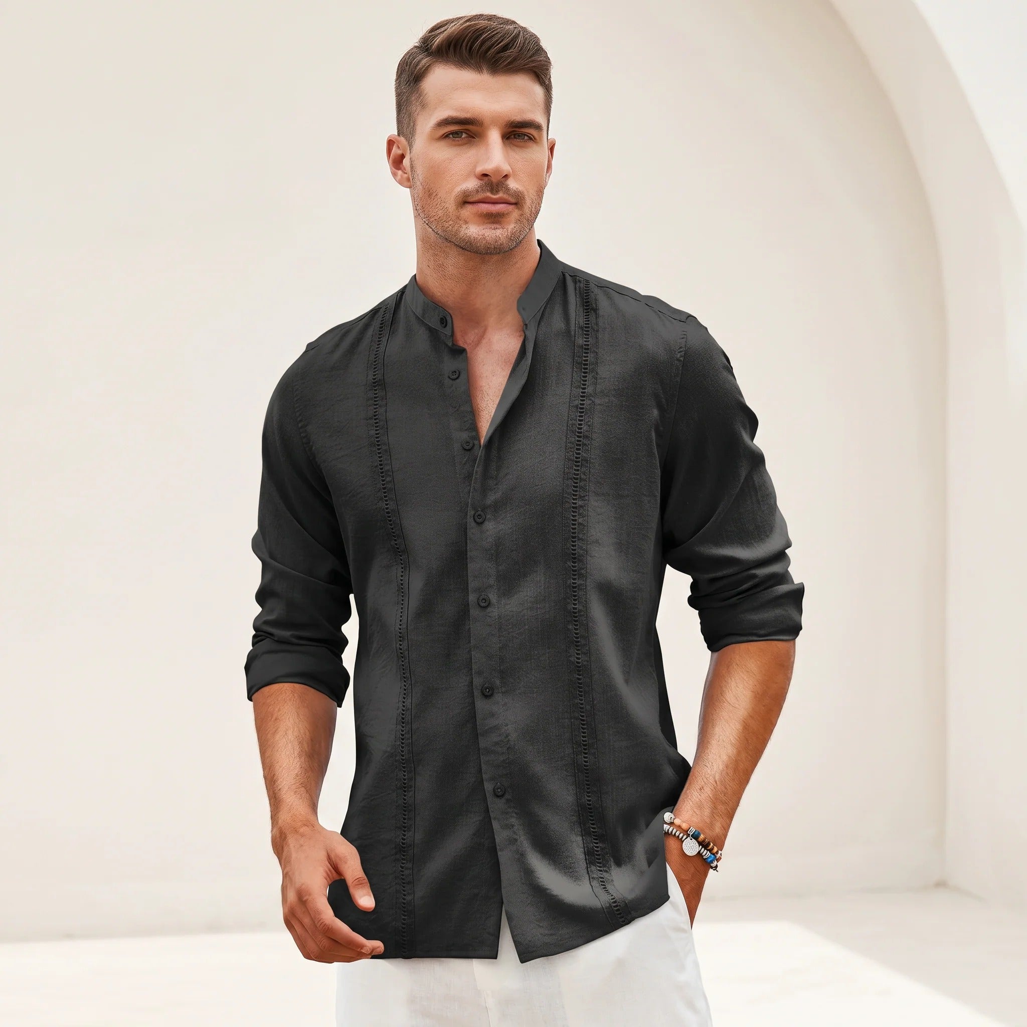 Olivier - Elegantes Besticktes Hemd