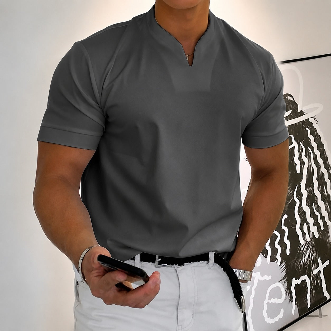 Jason - Herren Fitness Kurzarmshirt