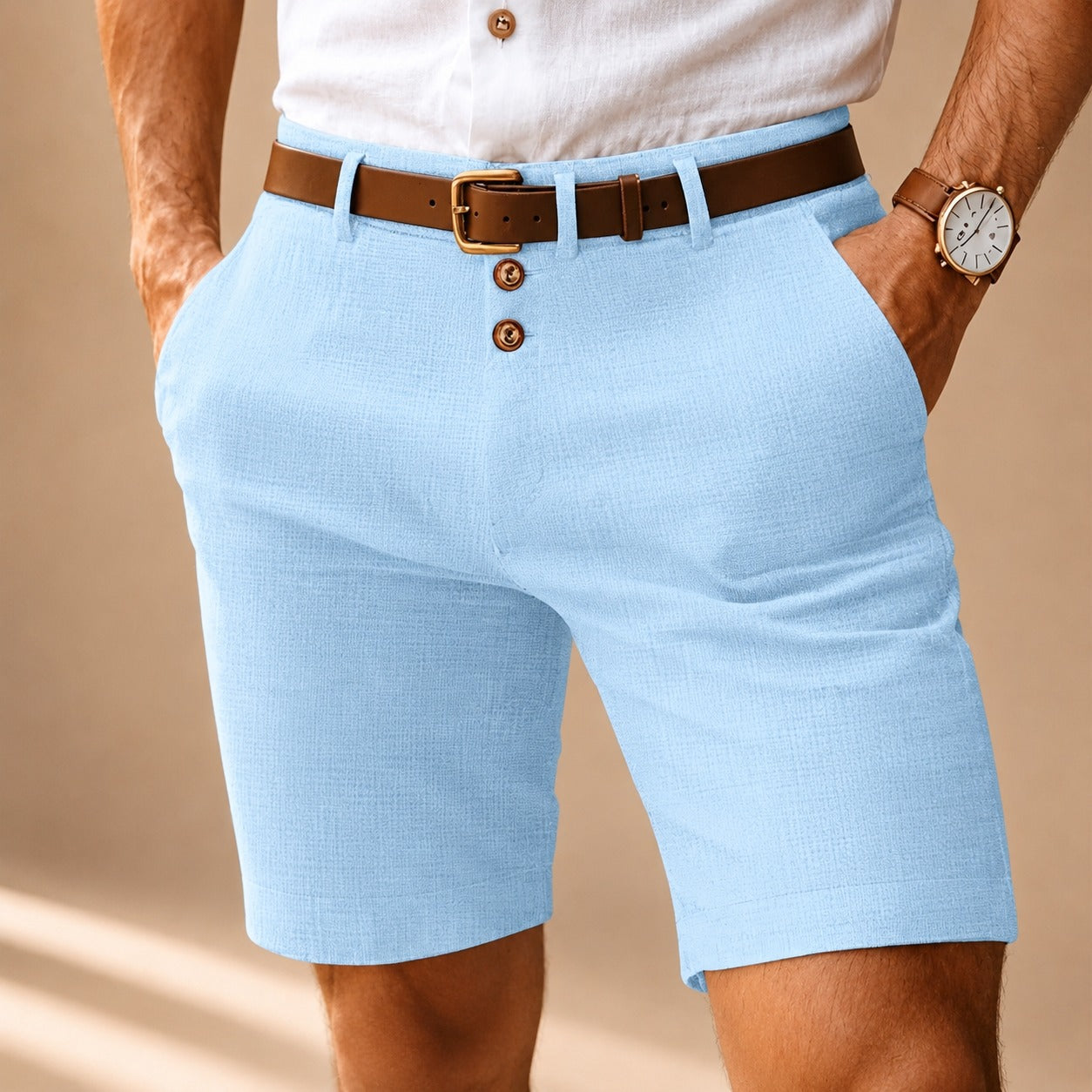 Herbie - Lässige Shorts mit Knöpfen