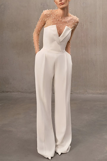 Nadine - Stilvoller Trägerloser Jumpsuit