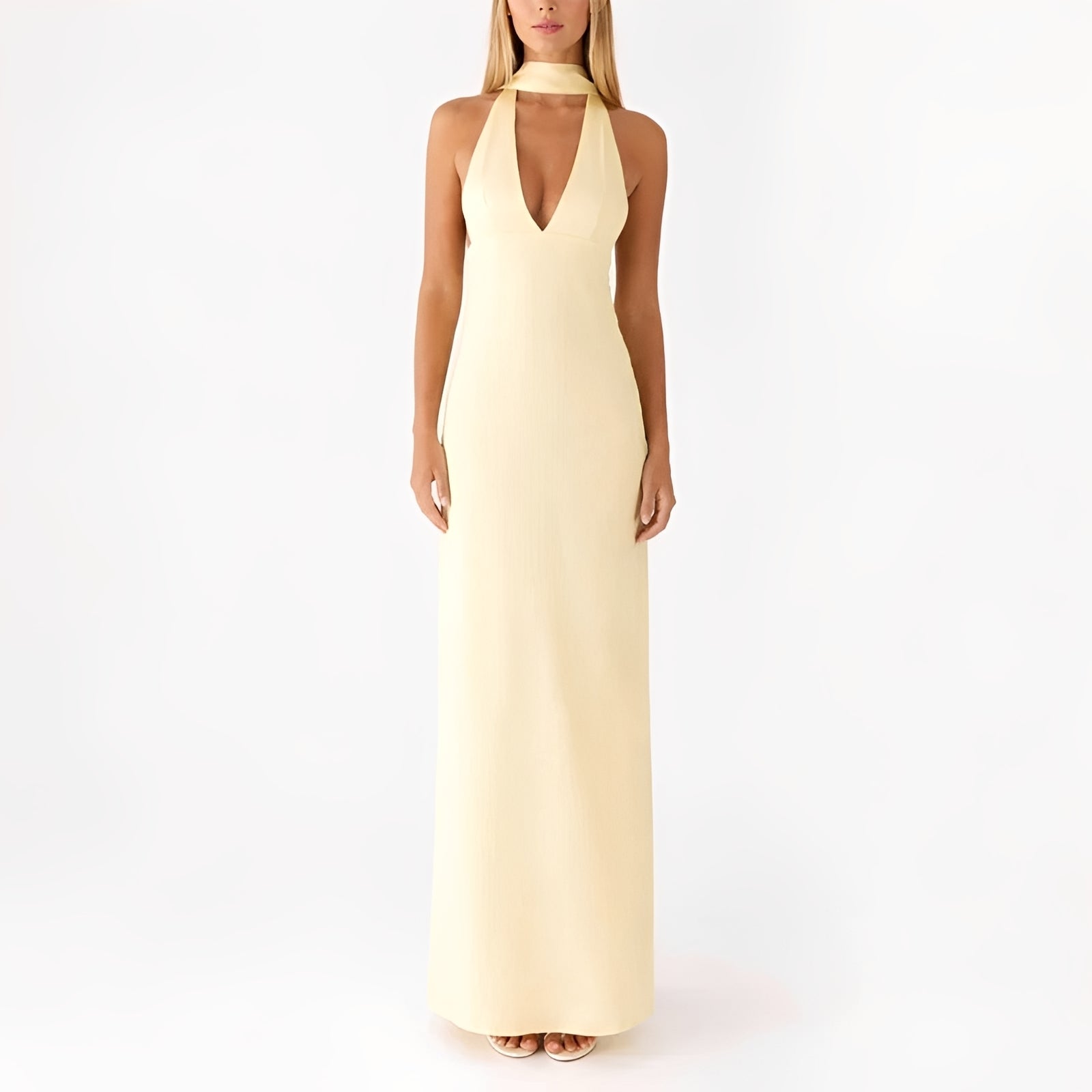 Amelie - Maxikleid mit Halterneck