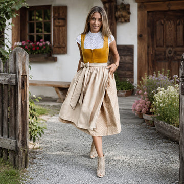 Jazmine - Klassisches kurzärmeliges Oktoberfest-Kleid