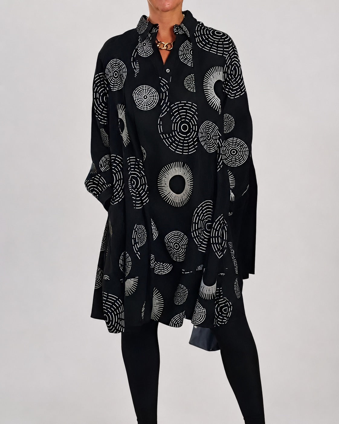 Lacie - Lockeres Kleid mit Revers