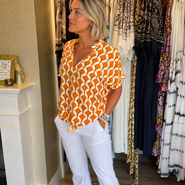 Leona - Stilvolles Oberteil mit Print für Damen