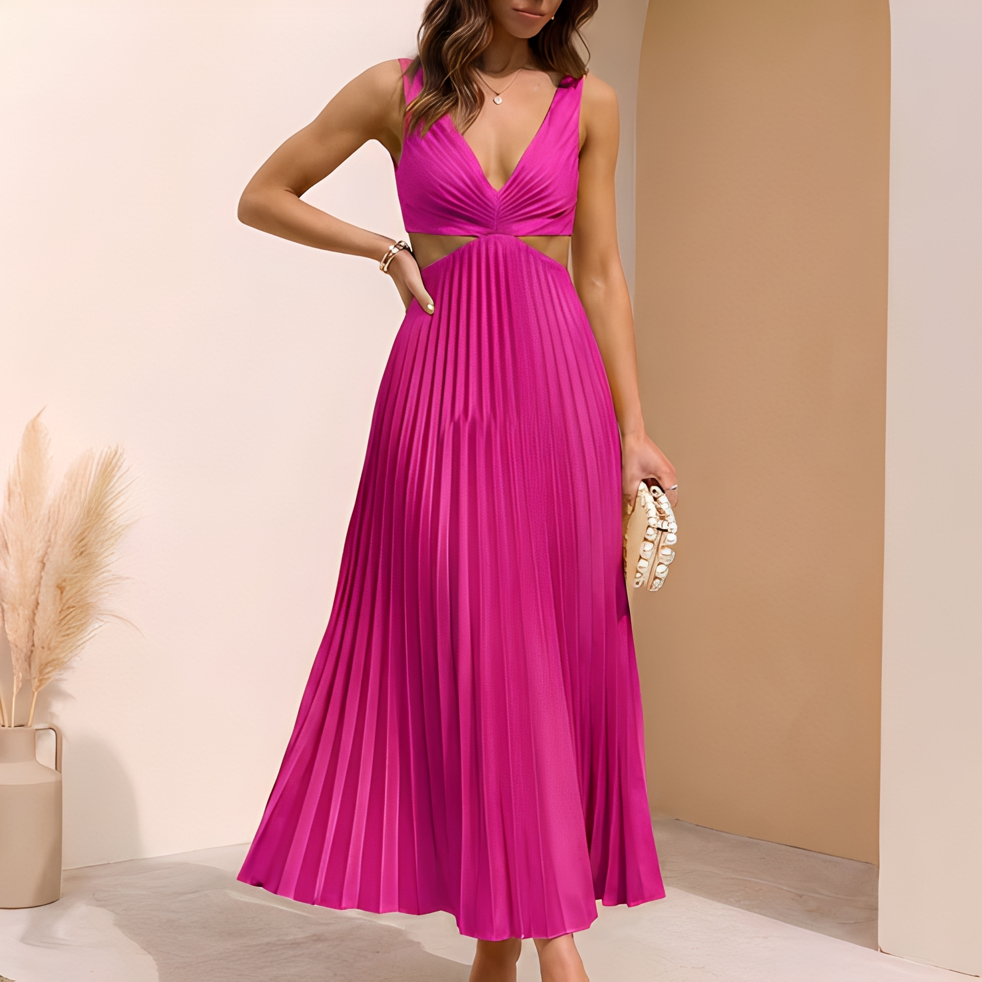 Vania - Elegantes und fließendes Damenkleid