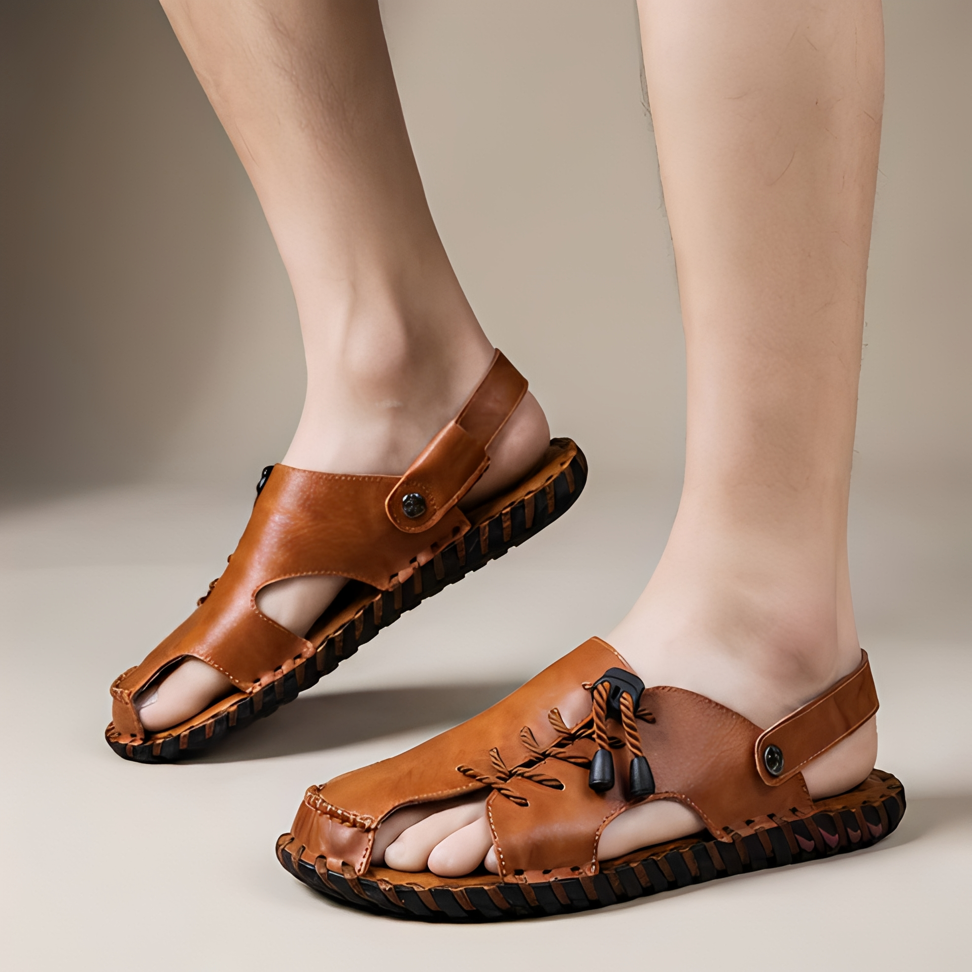 Rowar - Herren Sommer-Sandalen mit offener Vorderseite