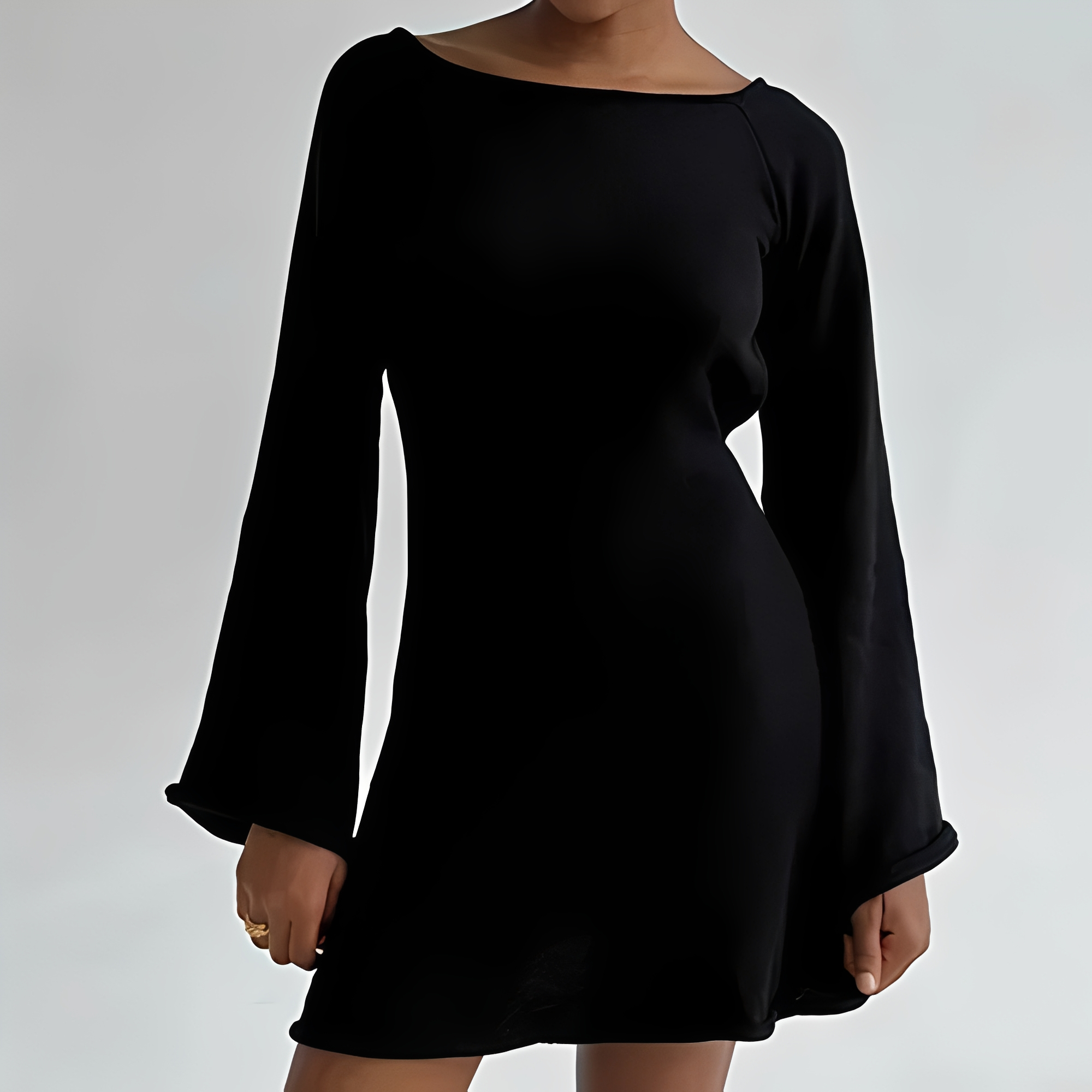 Aryana - Schickes Sommerkleid mit langen Ärmeln für Frauen