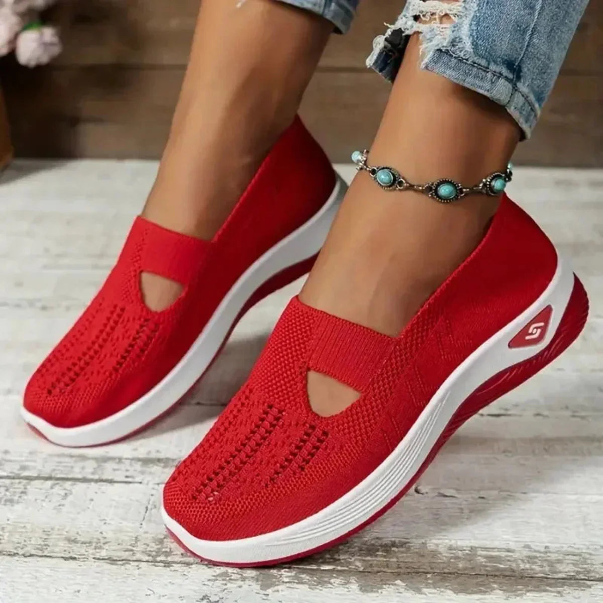 Madelline - Damen-Slipper mit Keilabsatz