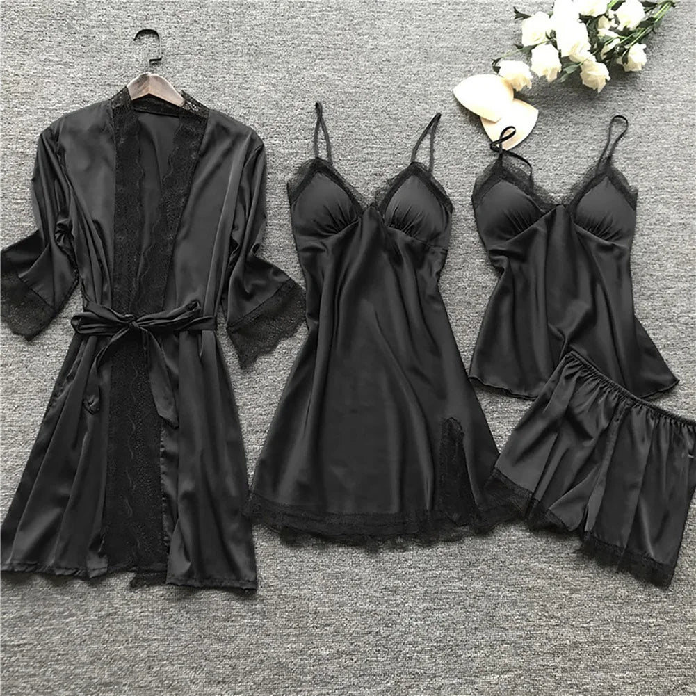 Luna - Nachtwäsche Set mit Spitze