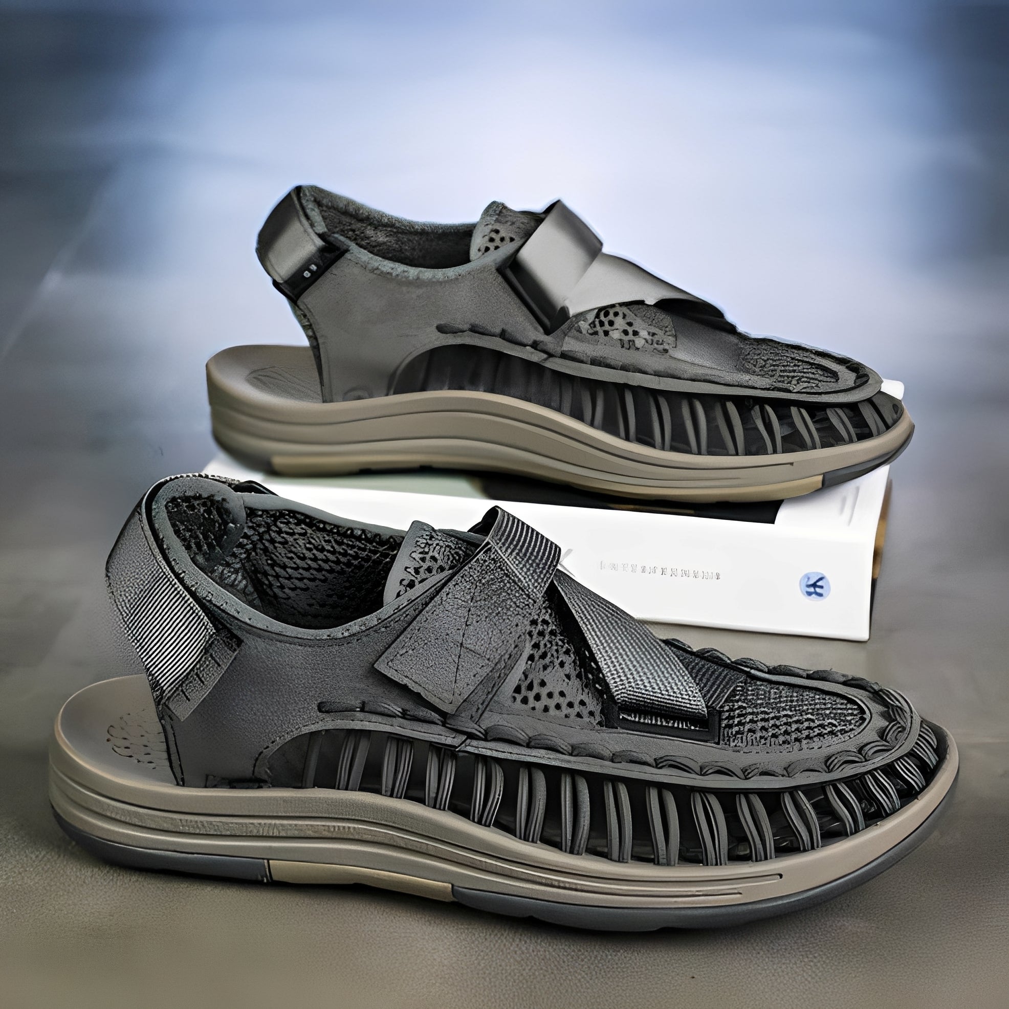 Alfien - Luftdurchlässige Sandalen mit verstellbaren Riemen für Herren