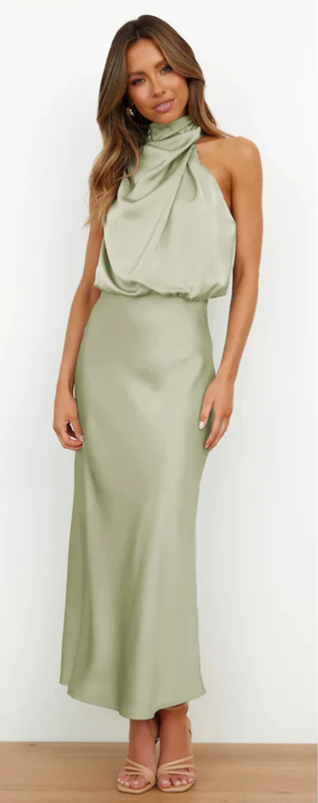 Luna - Maxikleid mit Drapierung