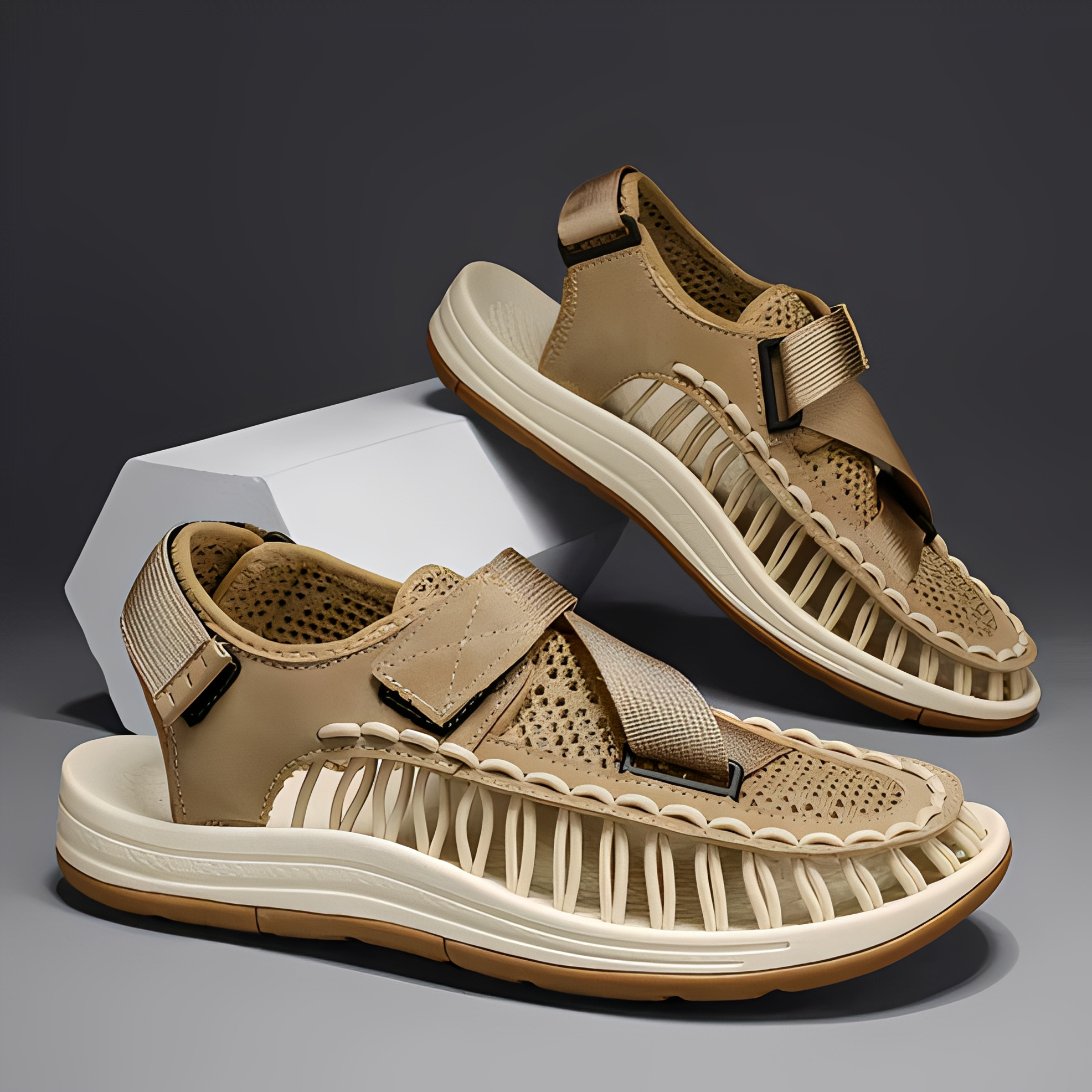 Alfien - Luftdurchlässige Sandalen mit verstellbaren Riemen für Herren