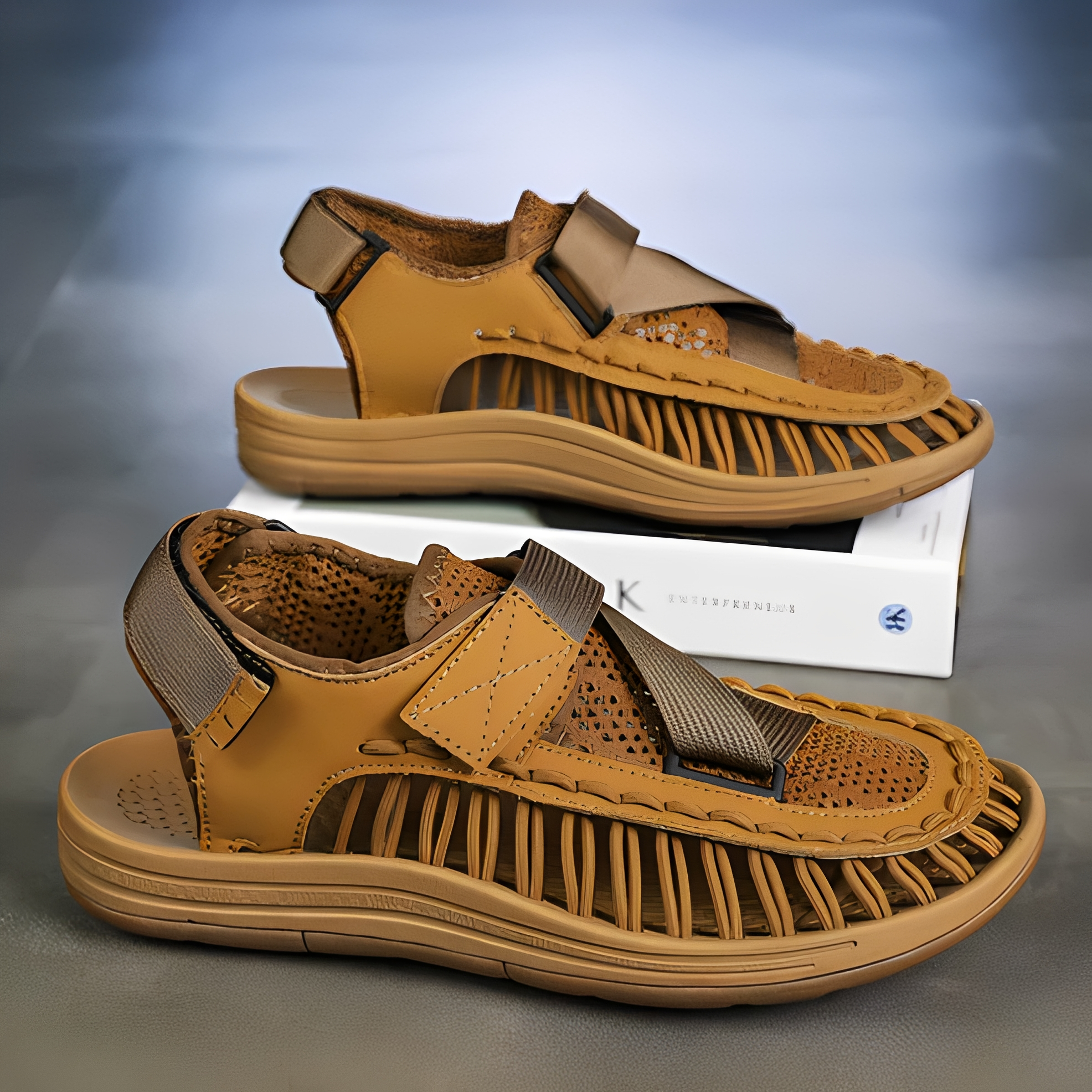 Alfien - Luftdurchlässige Sandalen mit verstellbaren Riemen für Herren