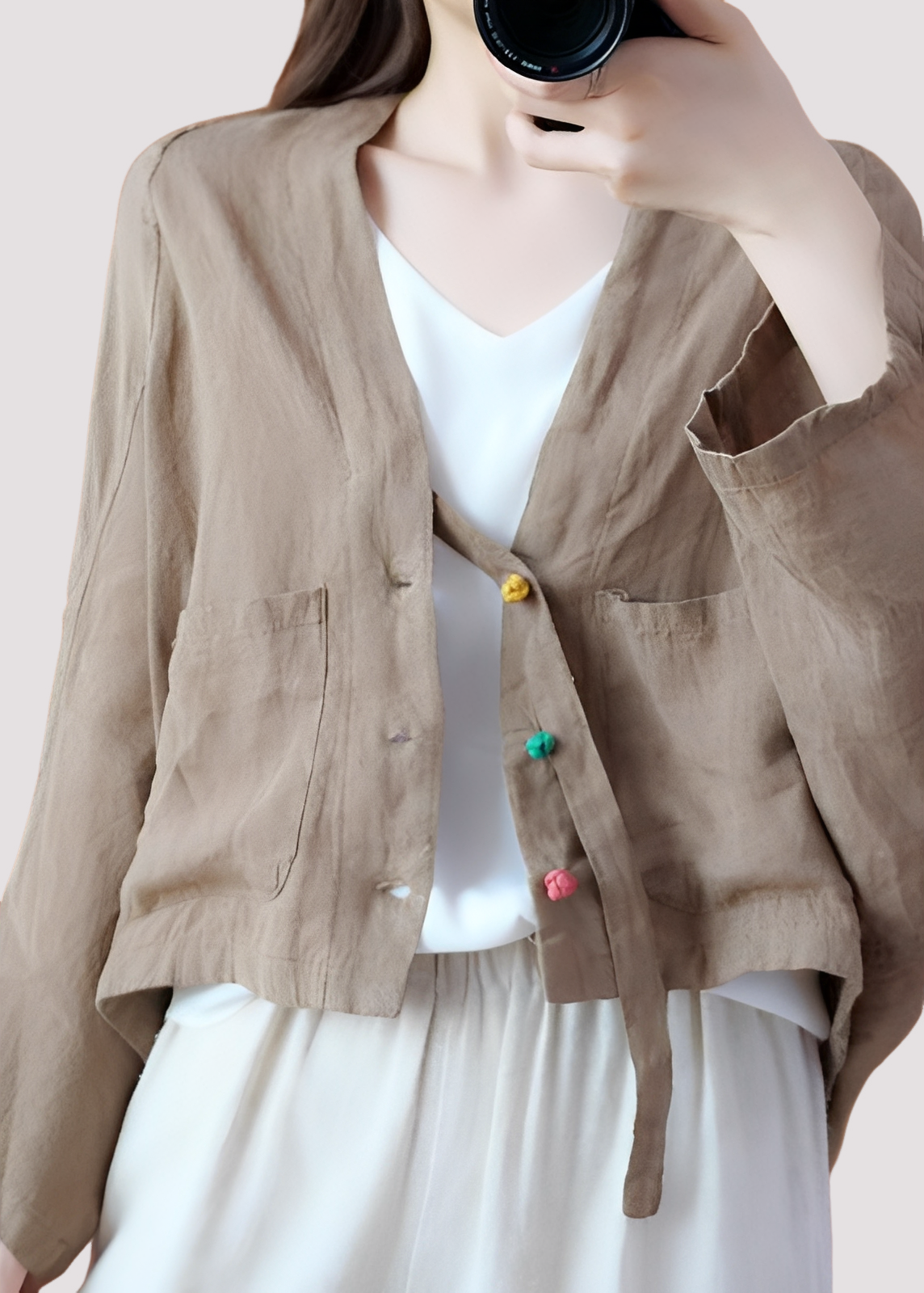 Tilly - Lässiger, locker sitzender Cardigan mit Taschen für Damen
