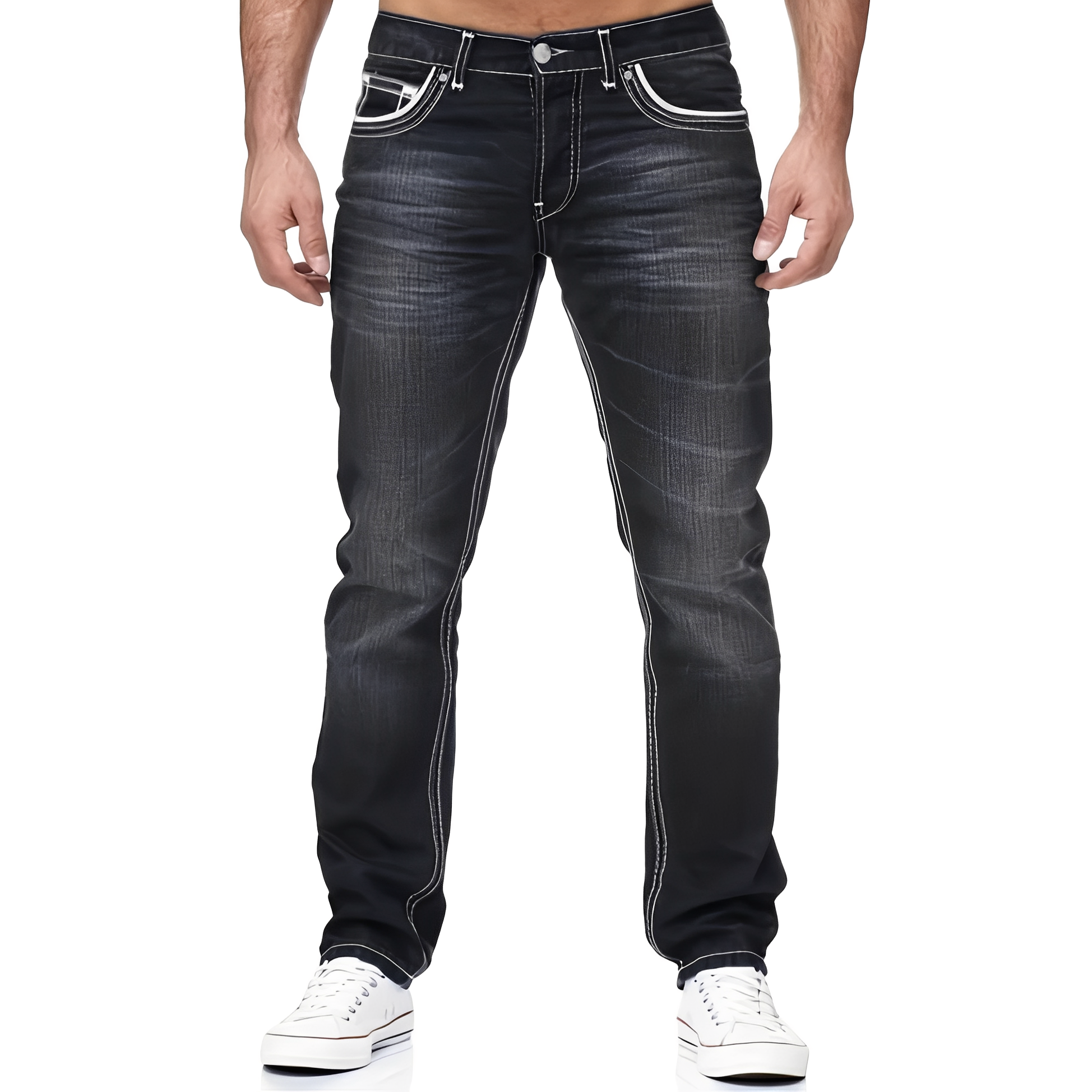 Andy - Stilvolle Jeans im Used-Look für Herren