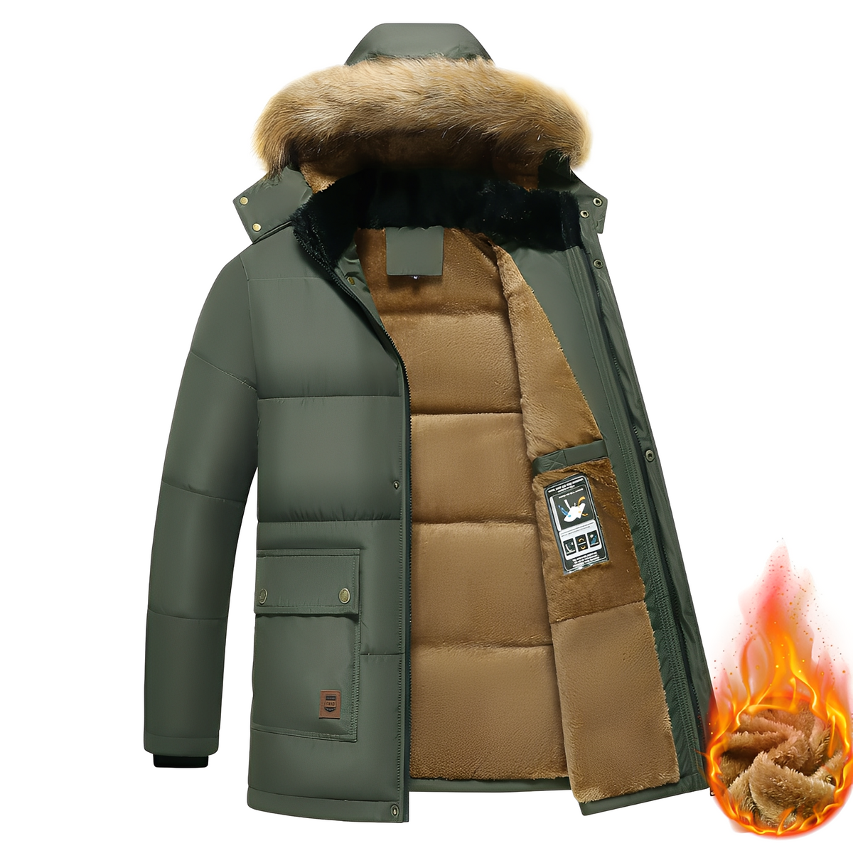 Crispian - Weiche Jacke mit Kapuze