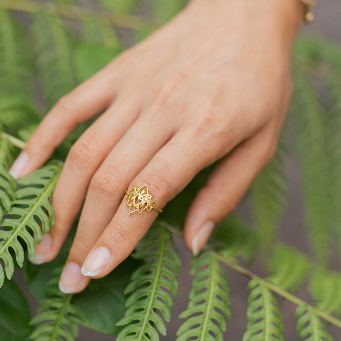 Lotusblume - Eleganter Ring