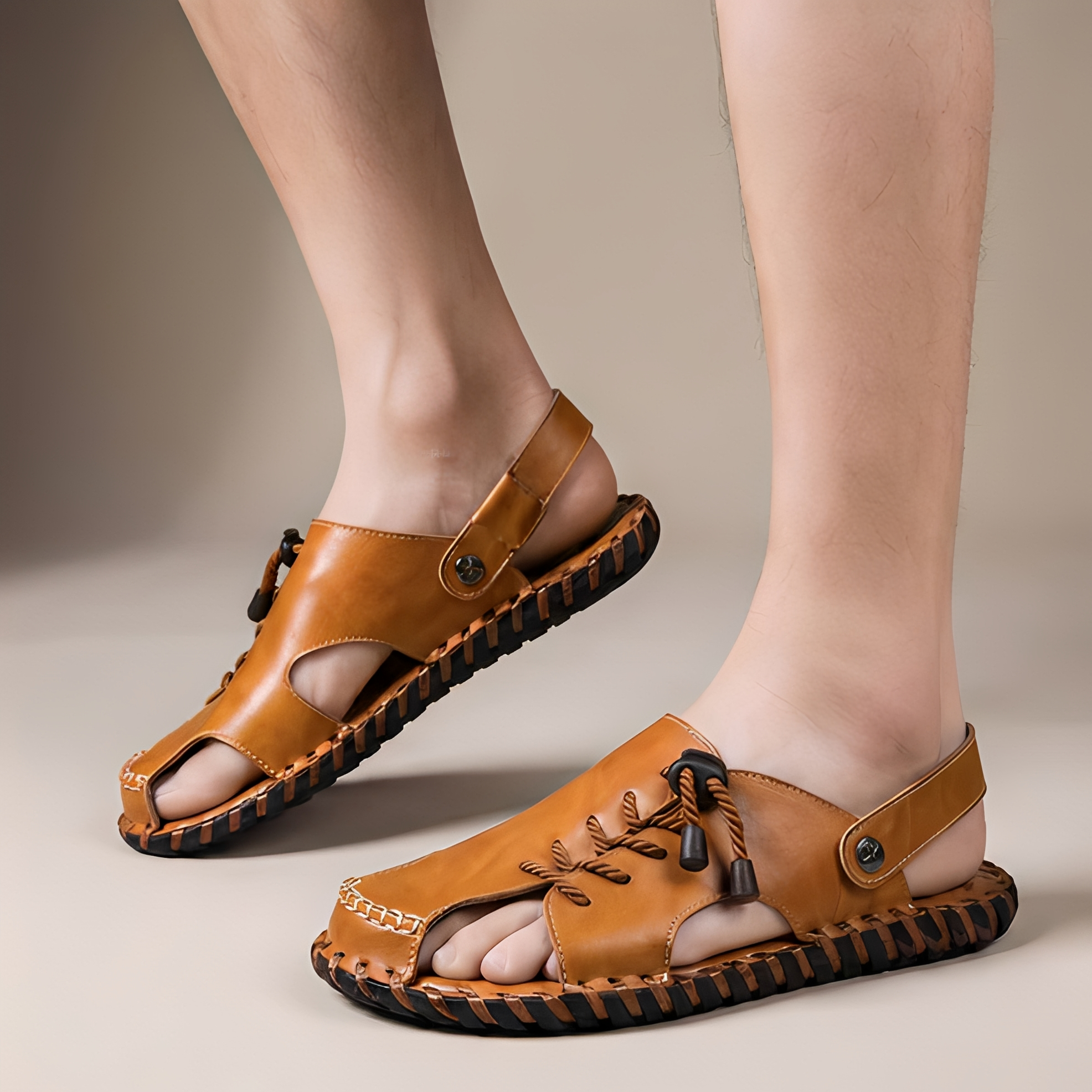 Rowar - Herren Sommer-Sandalen mit offener Vorderseite