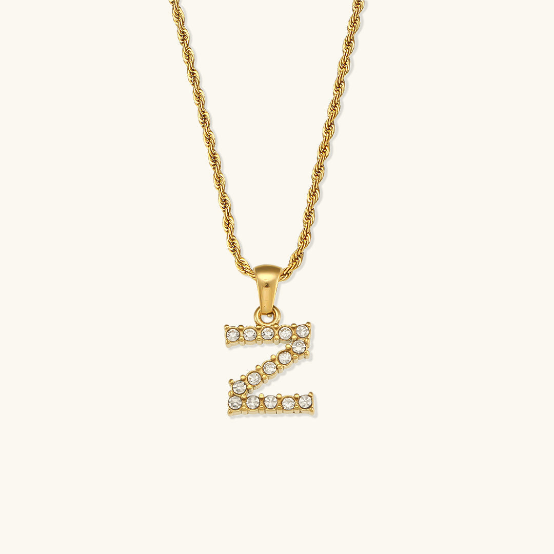 Maeve - Kette mit Initialen und Diamanten