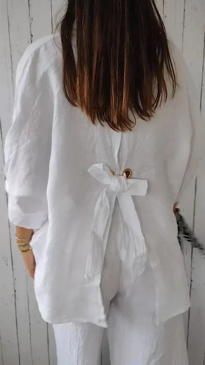 Madison - Zeitlos elegante Bluse mit Knopfleiste